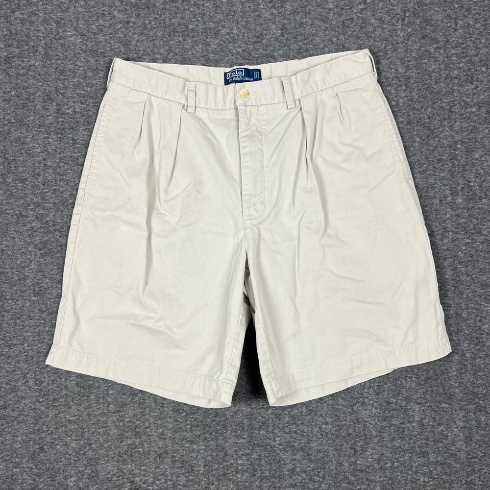 Vintage Polo Ralph Lauren Tyler Shorts Men's 36 (Actual 34x9) Double Pleated